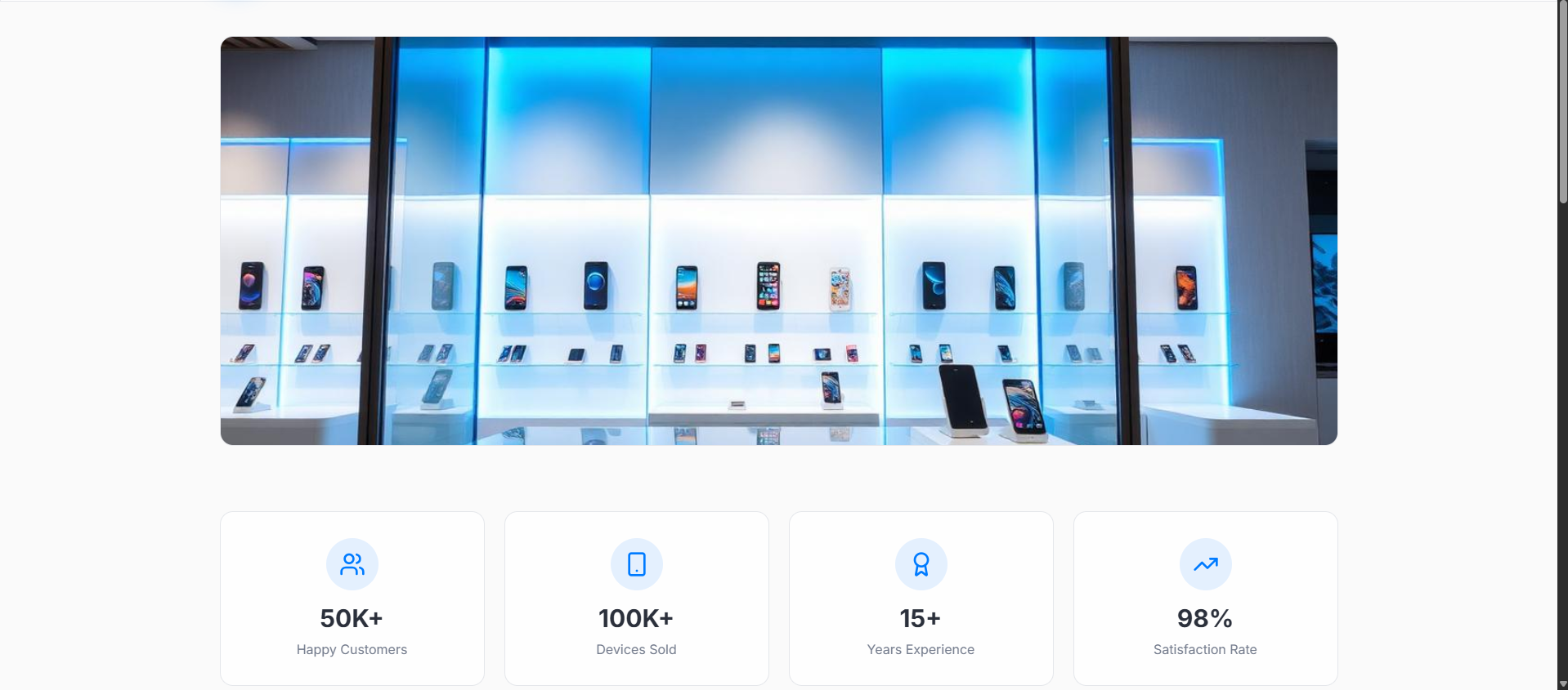 IMobile Service Center Store Display